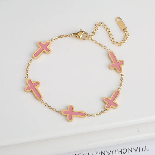 Cross Adjustable Chain Bracelet