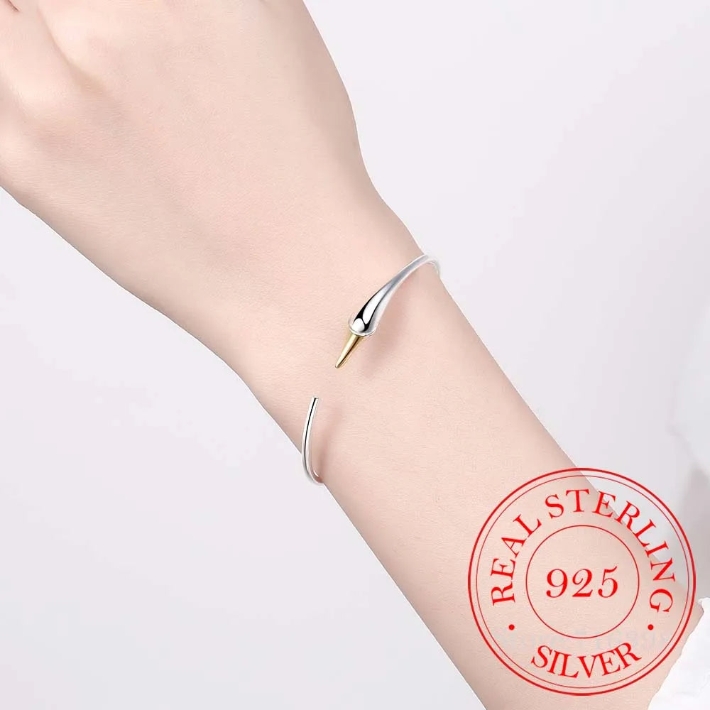 Silver Swan Cuff