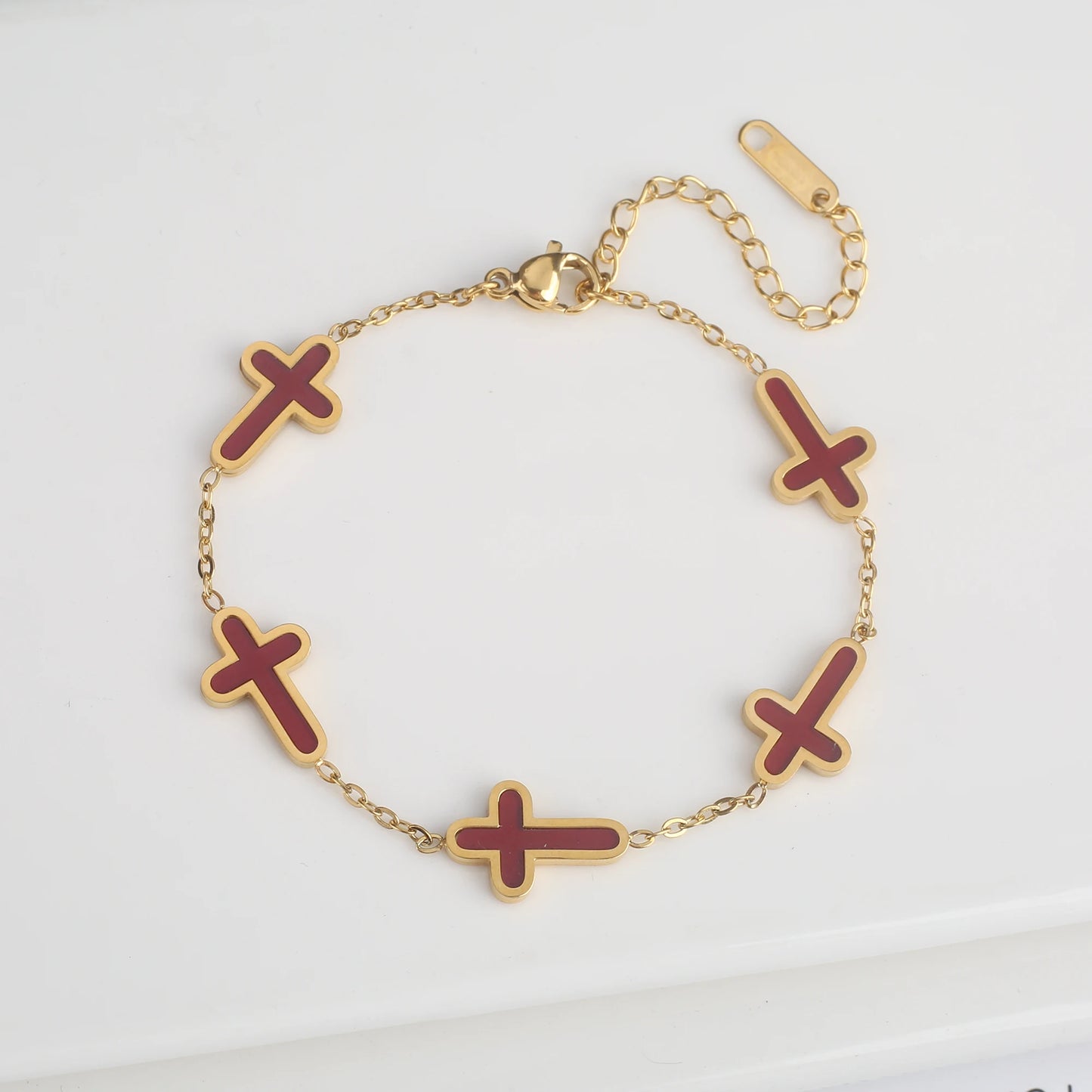 Cross Adjustable Chain Bracelet