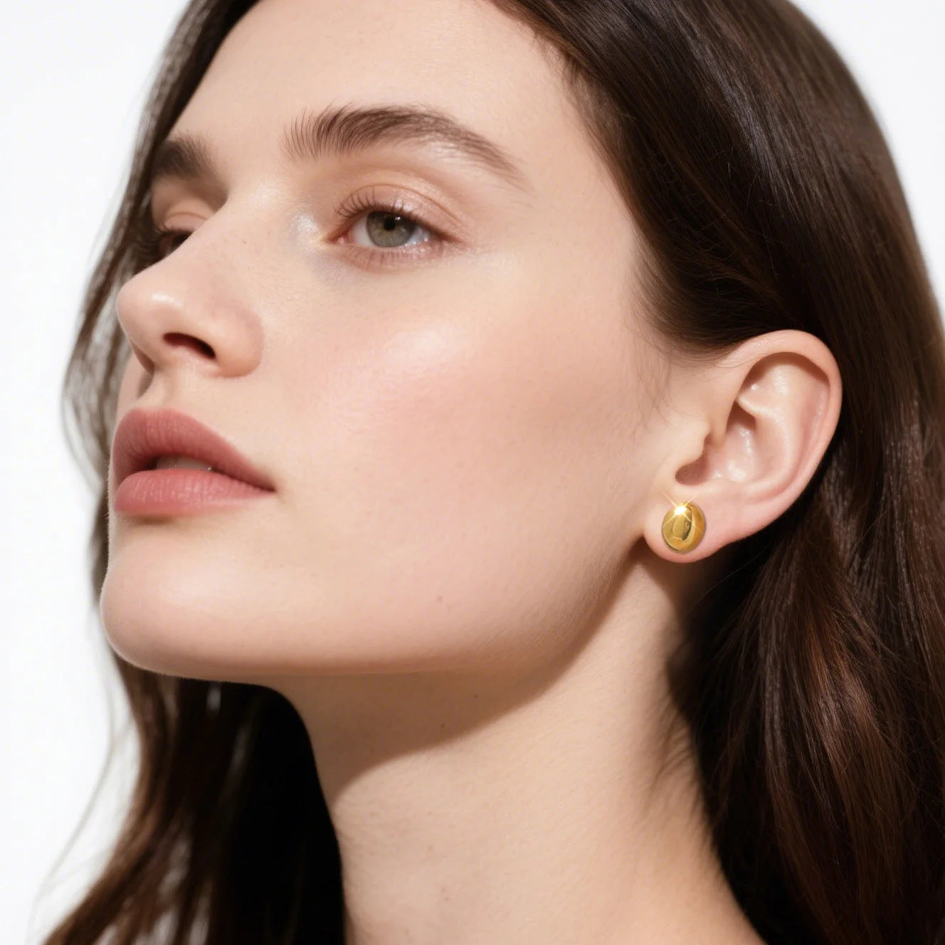 Oval Stud Earrings