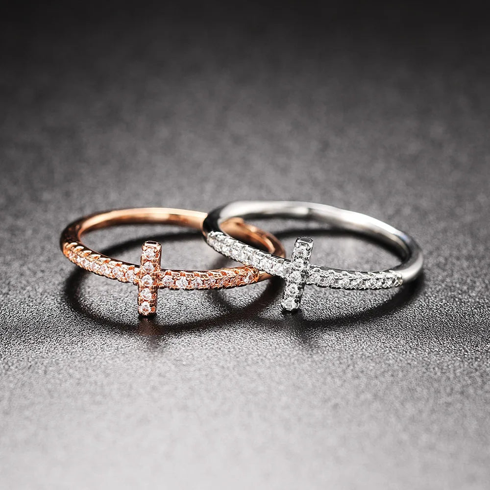 Cross Thin Rings
