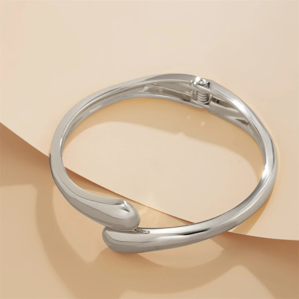 Waterdrop Open Wrist Bracelet/ Bangle Ring
