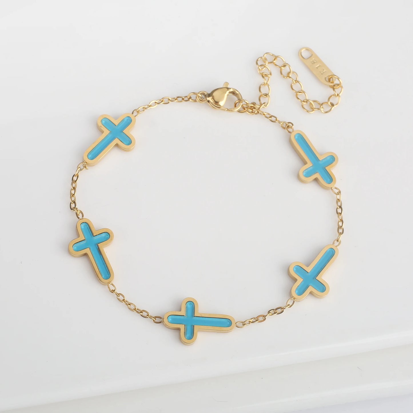 Cross Adjustable Chain Bracelet