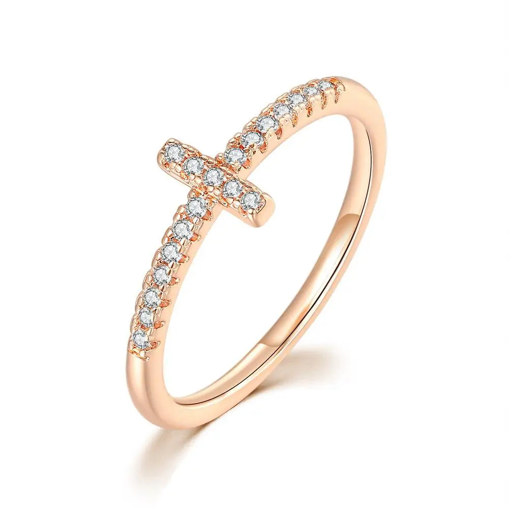 Cross Thin Rings