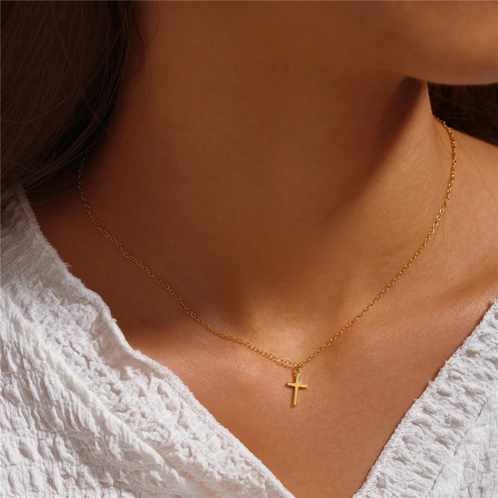 Mini Cross Necklace
