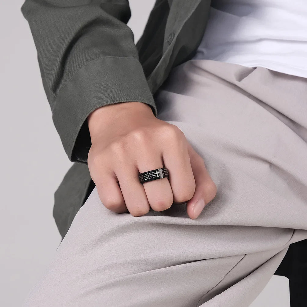 Spinner Our Father Ring