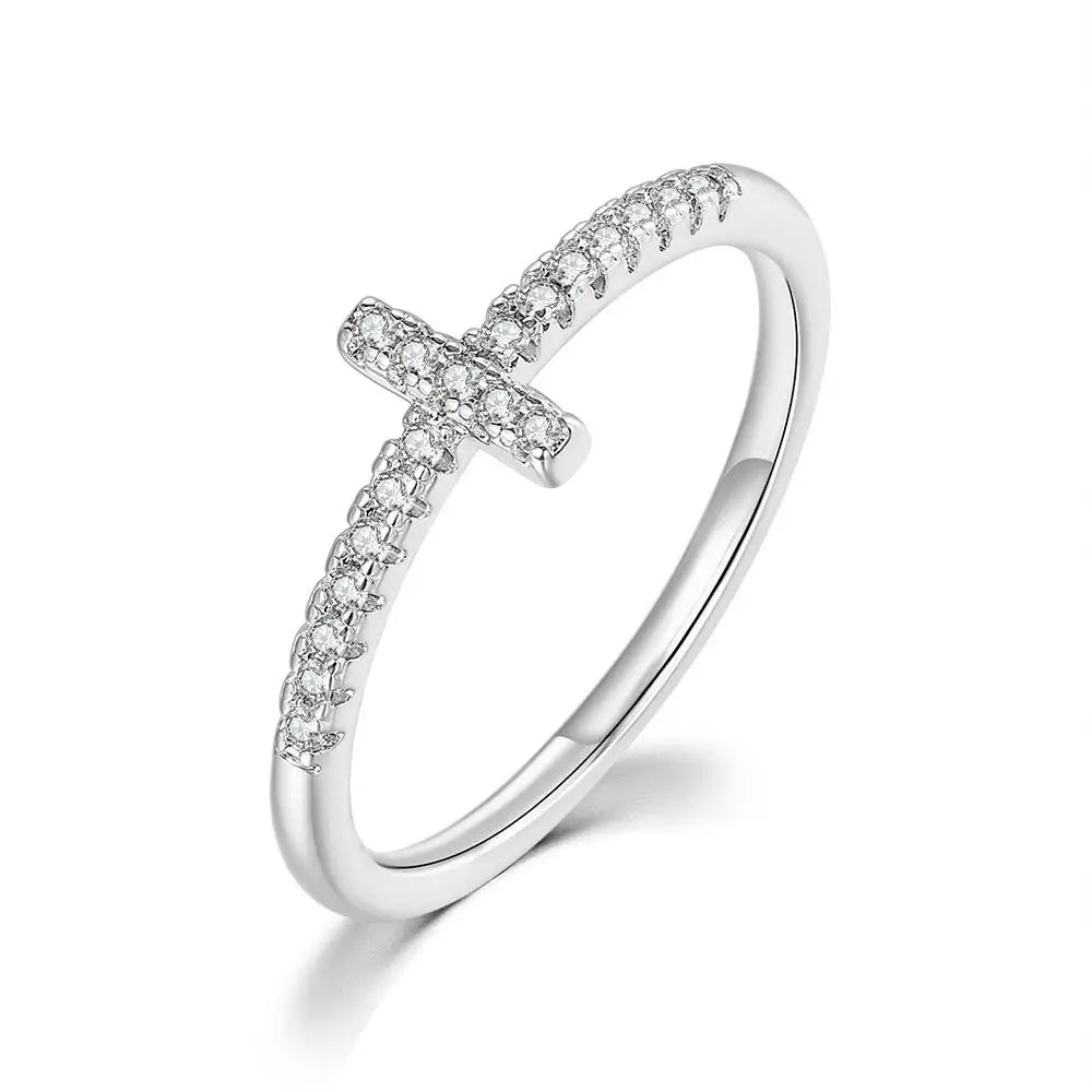 Cross Thin Rings